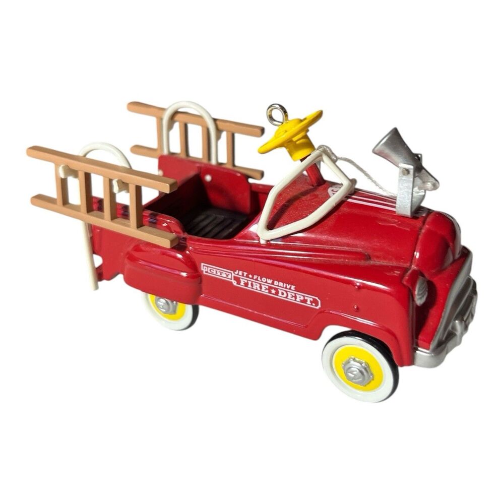 Vintage Hallmark Keepsake Murray Fire Truck Red Kiddie Car Classics 1995